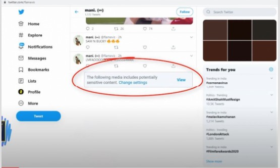 How to Turn off Sensitive Content on Twitter Mobile & Pc-2020