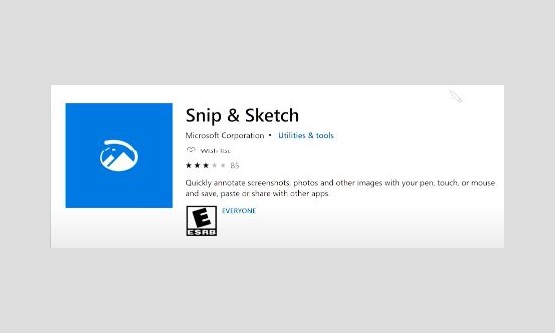 Snipping Tool gets on with the times as Snip & Sketch