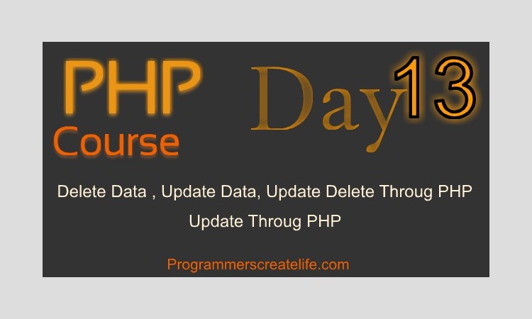 PHP Day 13